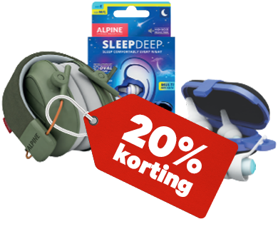 Nu 20% korting op universele gehoorbescherming